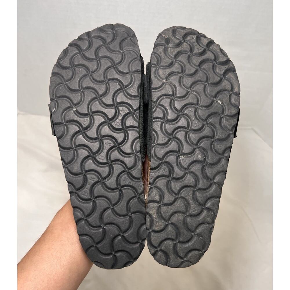Birkenstock Oita Slide Sandals Womens Size 36 L 5 Black Suede Slip On Adjustable - Picture 10 of 13